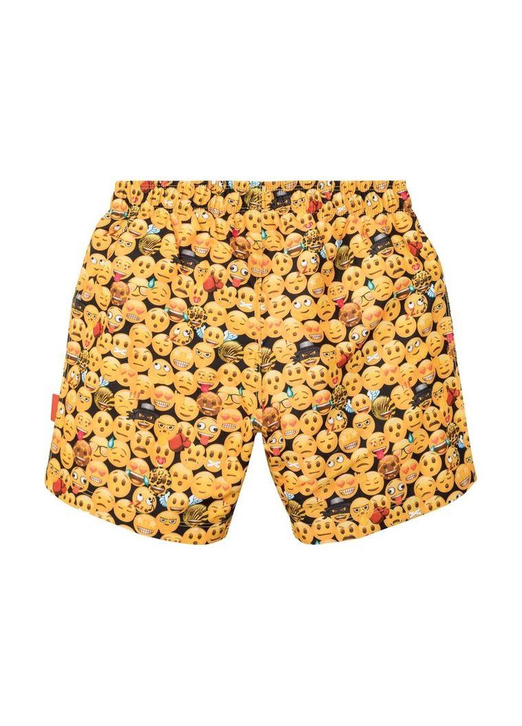 Шорти пляжні з внутрішніми плавками з сітки для хлопчика Емоджи 317816 жовтий Emoji (333800928)