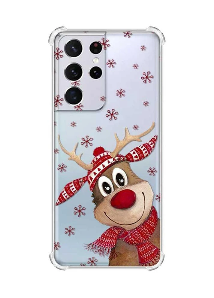 Чохол з потовщеними кутами на Samsung Galaxy S21 Ultra Зимове оленятко (принт 149) Creative (362970954)
