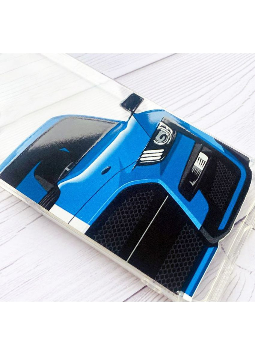 Прозорий чохол на Xiaomi Redmi Note 8 Pro Авто синє (принт 229) Creative (359498157)