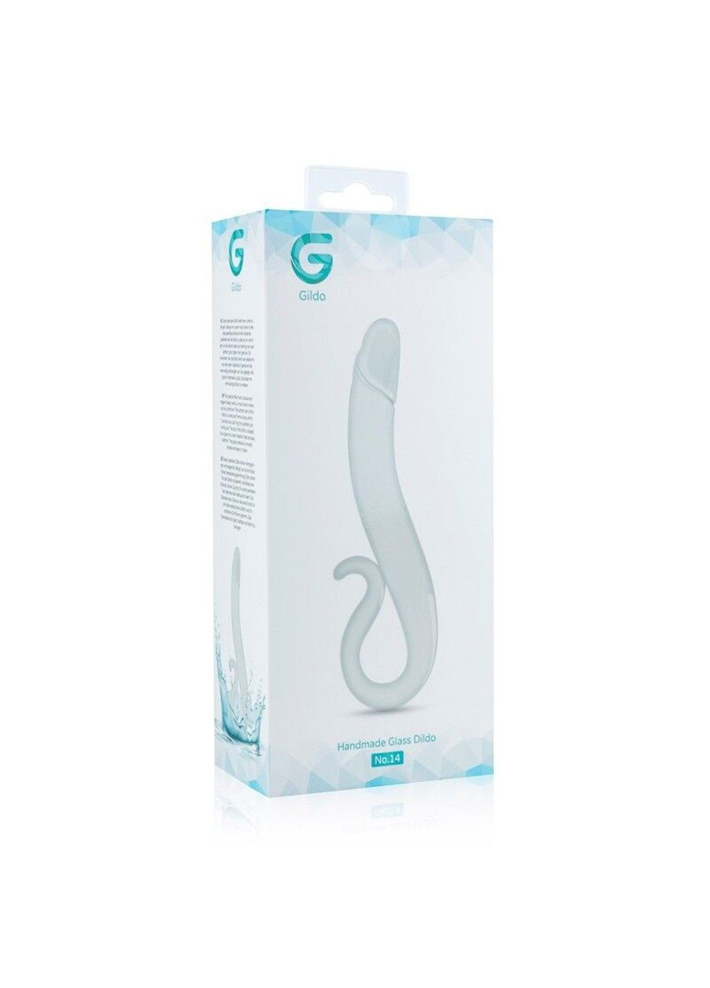 Скляний дилдо Glass Dildo No. 14, реалістична головка Gildo (298349299)
