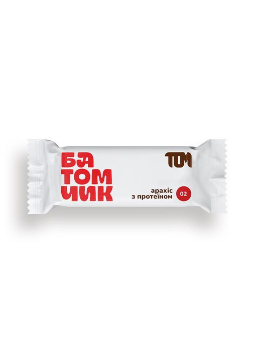 Батомчик арахіс з протеїном (45 g) TOM (369625685)