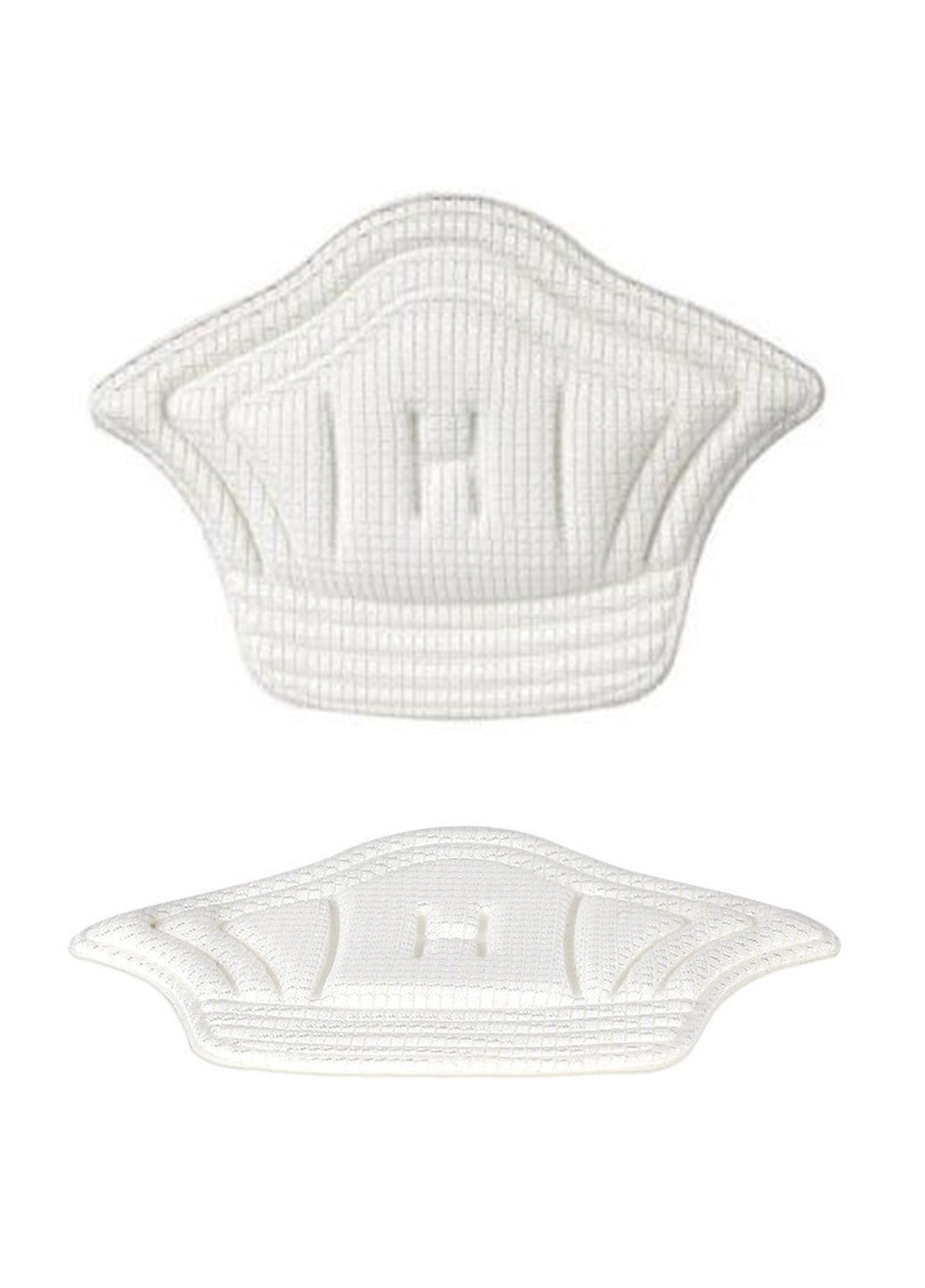 Вставки з поклейкою на п'яту у взуття для зменшення розміру та від мозолів білого кольору 5мм No Brand (314808470)