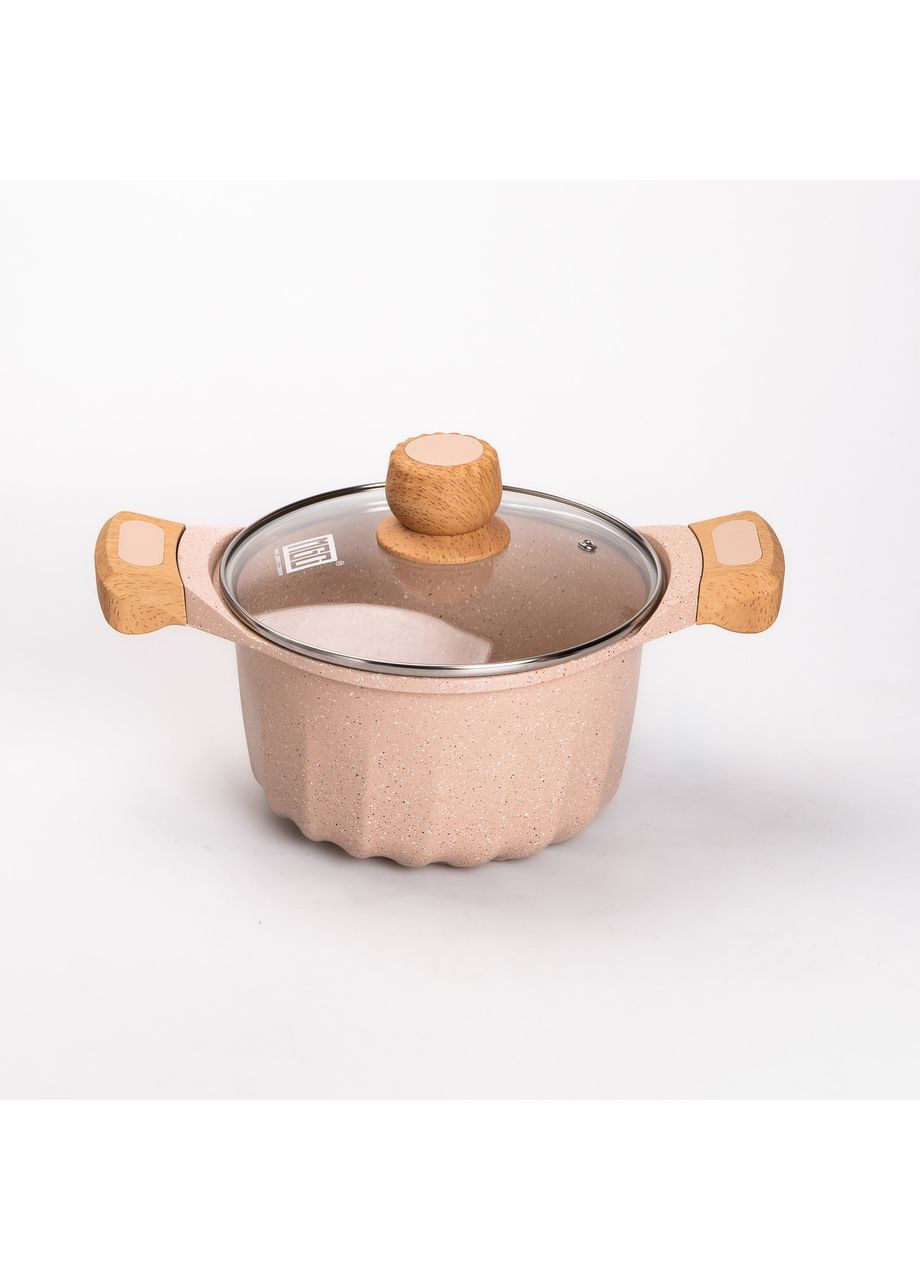 Набір посуду, 3 каструлі, сковорода, алюмінієва товстодонна з лопаткою та ополоником, MGC (360455390)