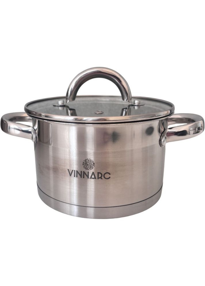 Кастрюля Iconik нержавеющая с крышкой 4.7 л 22 см (7447-VN) арт. 38238 Vinnarc (361852462)