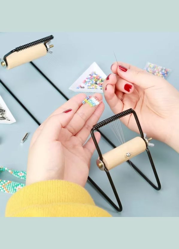 Верстат для бісероплетіння, метал, 29,5х6,8х9 см, чорний No Brand (340483005)