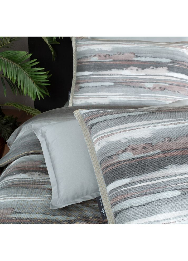 Постільна білизна Juno gri сатин делюкс 300ТС євро Sarev (367073116)