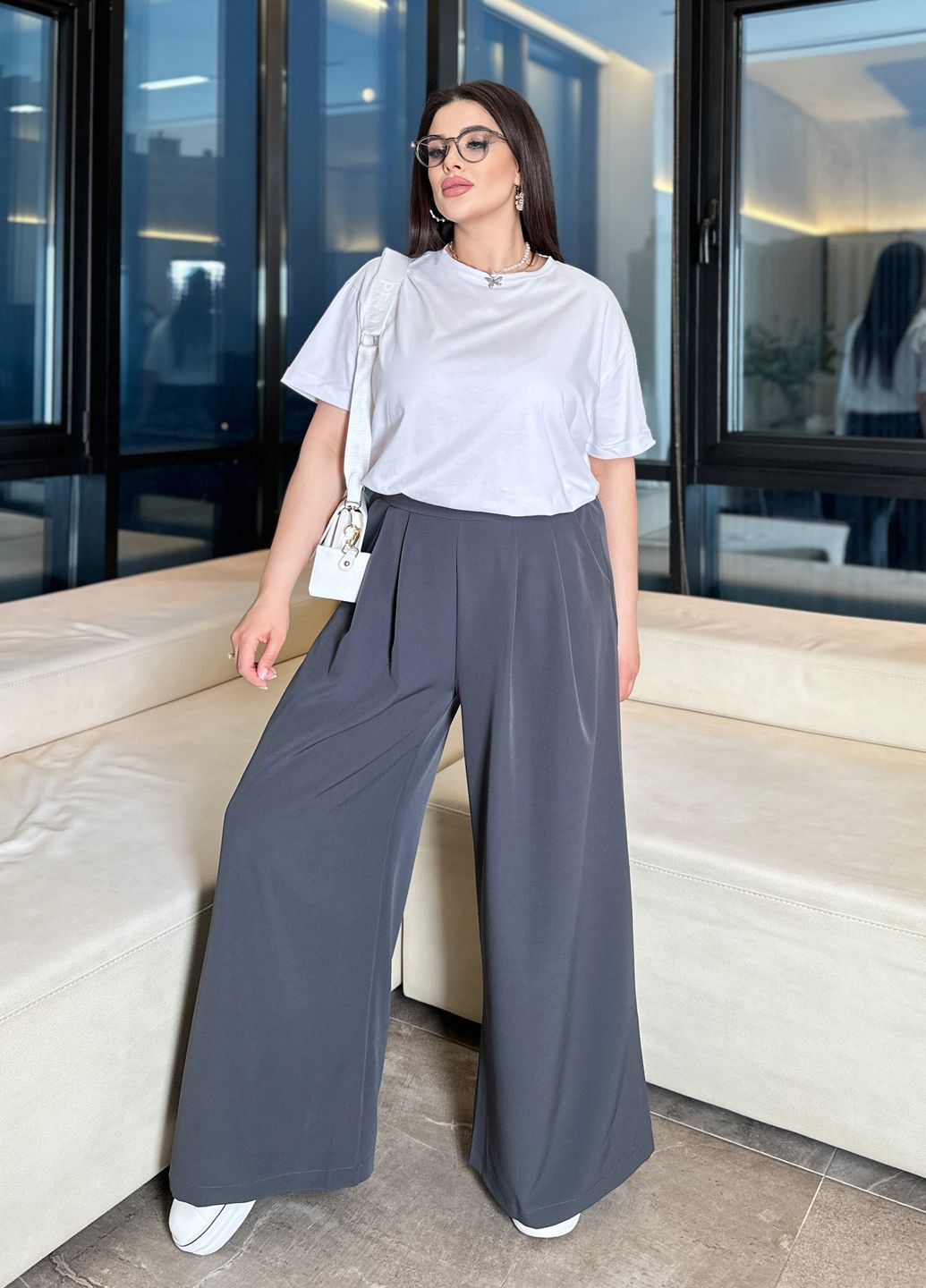 Женские брюки-палаццо No Brand (327289927)