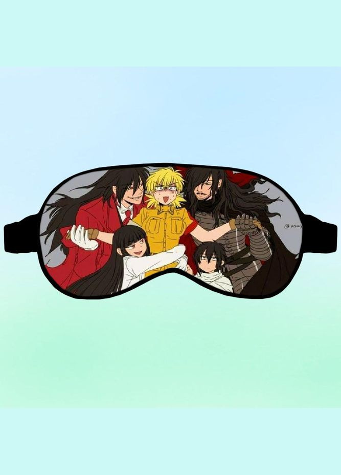 Маска для сну Аніме Хеллсінг #0013 чорна No Brand (315043278)