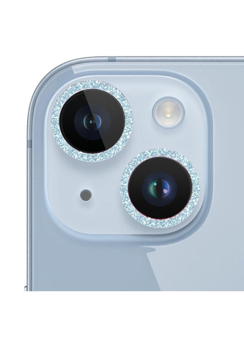 Защитное стекло Metal Sparkles на камеру (в упак.) для Apple iPhone 15 (6.1") Epik (280929202)