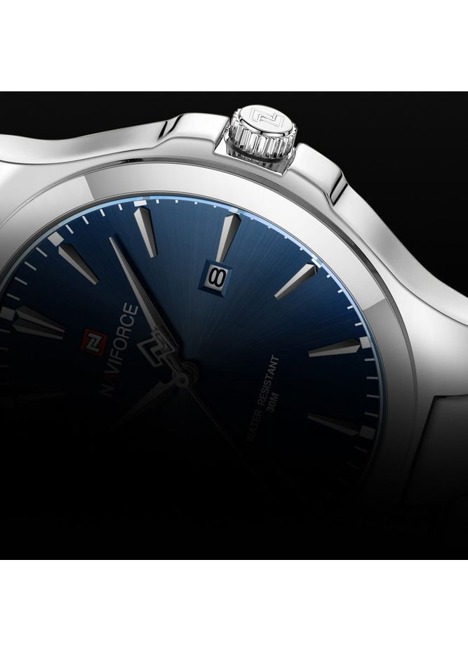 Наручний годинник чоловічий Spartan Сріблястий (3558) Naviforce (363318815)