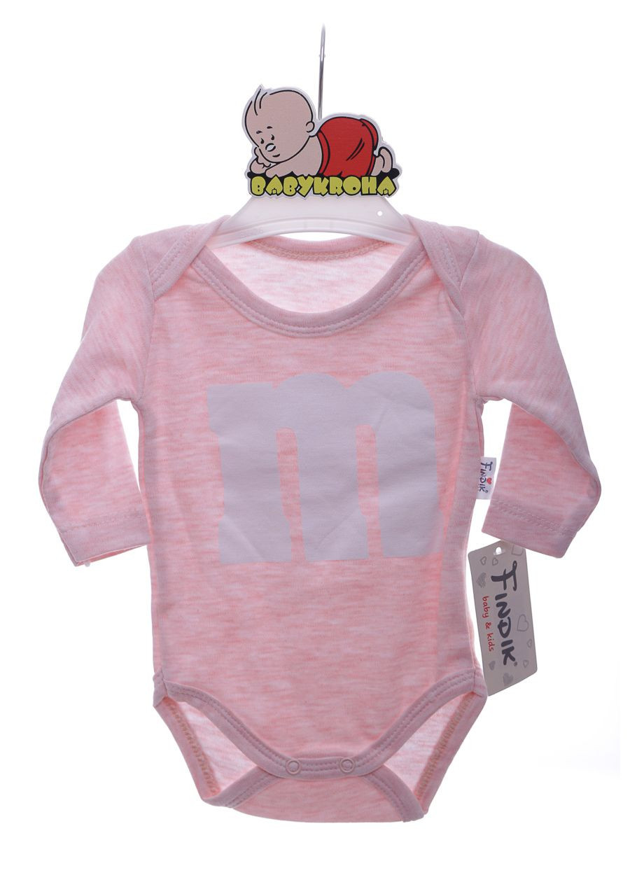Боди с длинным рукавом для девочки "М" розовое интерлок см (41491) Murat baby (296193287)