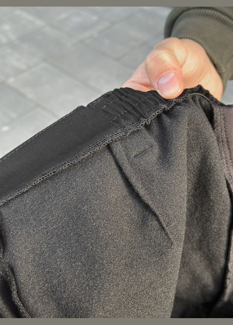 Черные зимние брюки No Brand