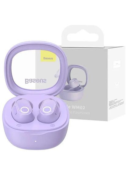 Беспроводные наушники Bowie WM02 TWS в кейсе фиолетовые NGTW180005 Baseus (280876881)