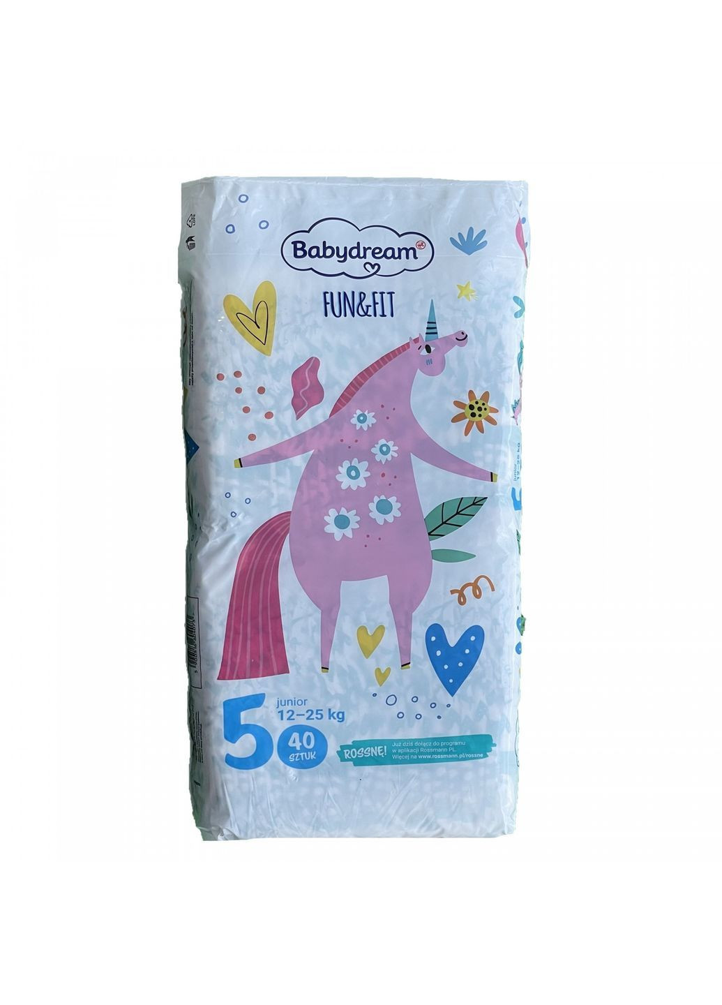 Подгузники FUN&FIT 5 junior 12-25 кг 40 шт Babydream (369144051)