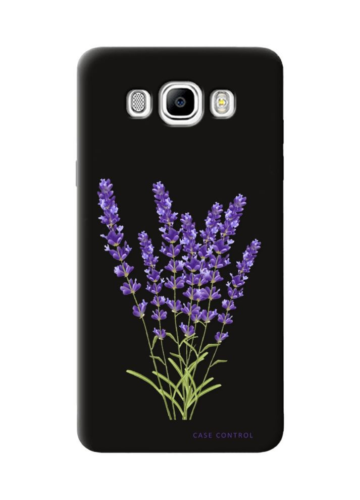 Матовий чорний чохол на Samsung Galaxy J7(2016) J710:: Лаванда (принт 28) Creative (360695457)