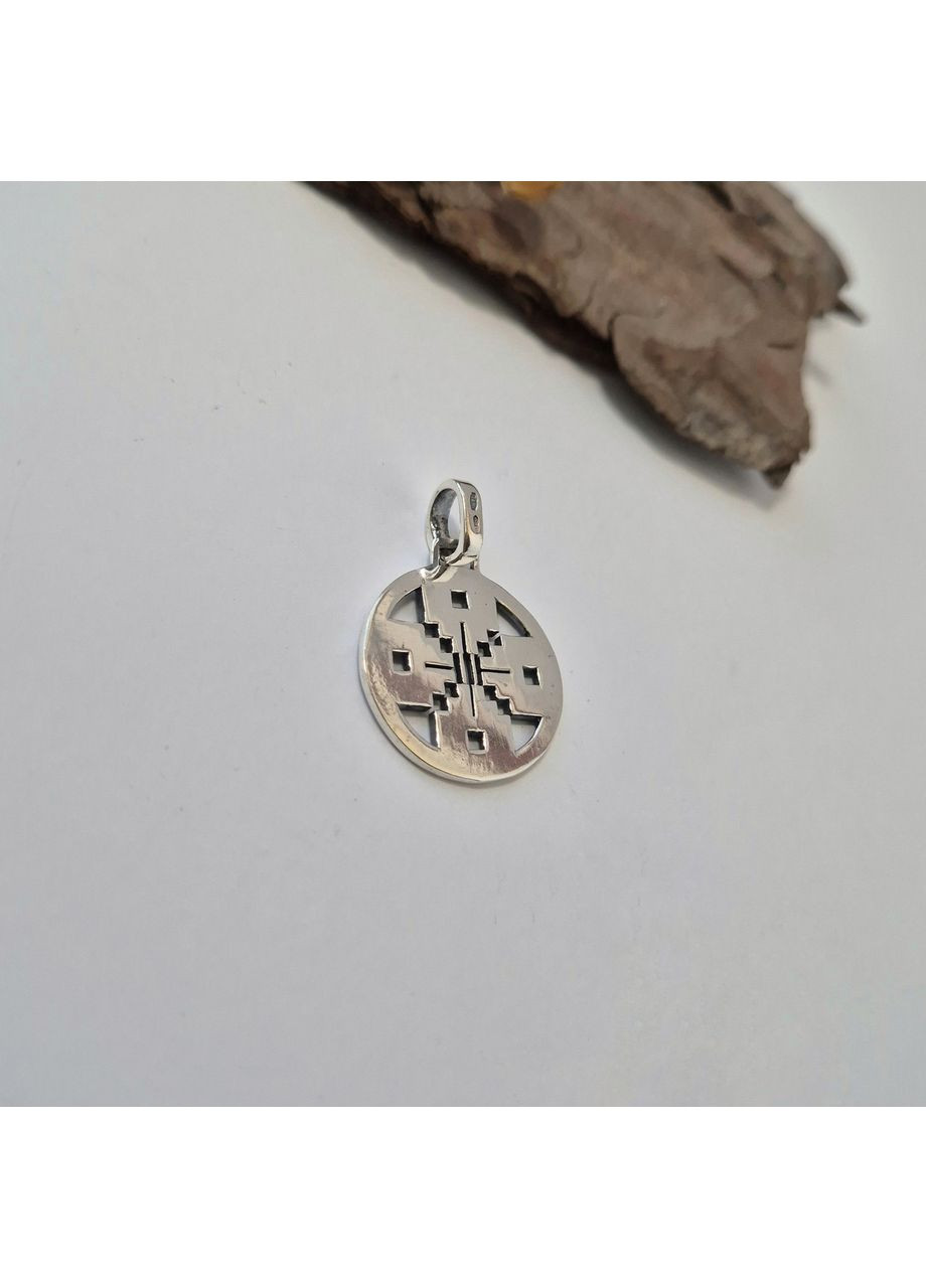 Срібна підвіска оберіг амулет Родовник чорнене срібло 925 проби (АРТ. п191) 4.78г No Brand (357215008)