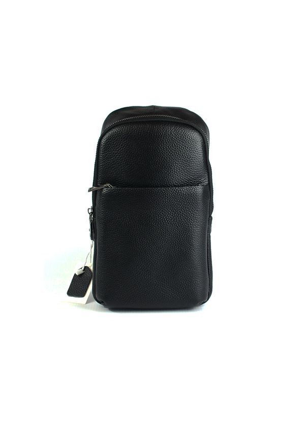 Чоловіча шкіряна сумка нагрудна слінг на одне плече з натуральної шкіри No Brand (305833993)