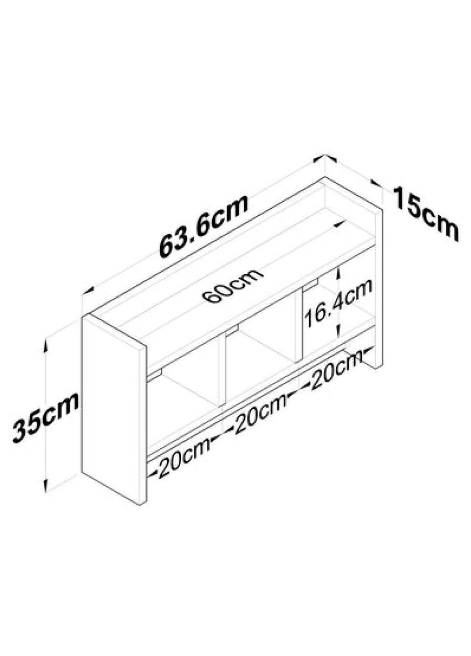 Полиця для ванної з дерева Лобез савоярді (ВНП-006315) No Brand (328091948)