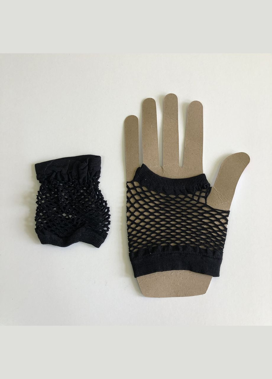 Короткие сеточные митенки перчатки Honey Fashion Accessories XS/S/M черный (7-79) No Brand (313286062)
