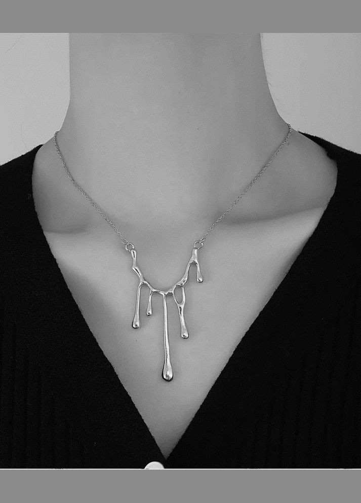 Серебристая подвеска-кулон капли, 4333 No Brand (345627728)
