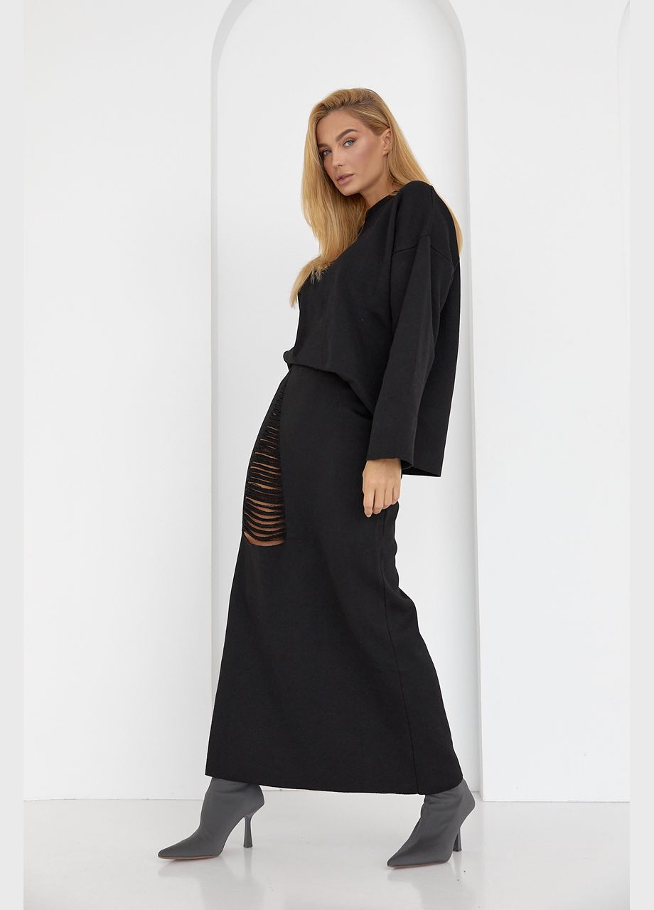 Женский юбочный костюм с с оригинальным декором Liton (296658506)