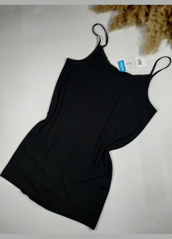 Жіноча з вовною чорна майка з мереживом розмір ХЛ. 50 бренда Infil — 324833170