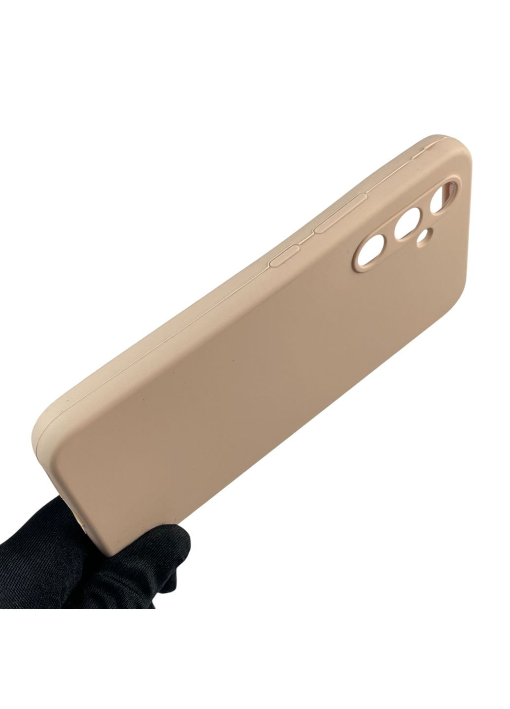 Чехол для Galaxy A54 5G (SM-A546E) силиконовый с микрофиброй нескользящий на самсунг а54 5г пудровый Samsung (366385663)