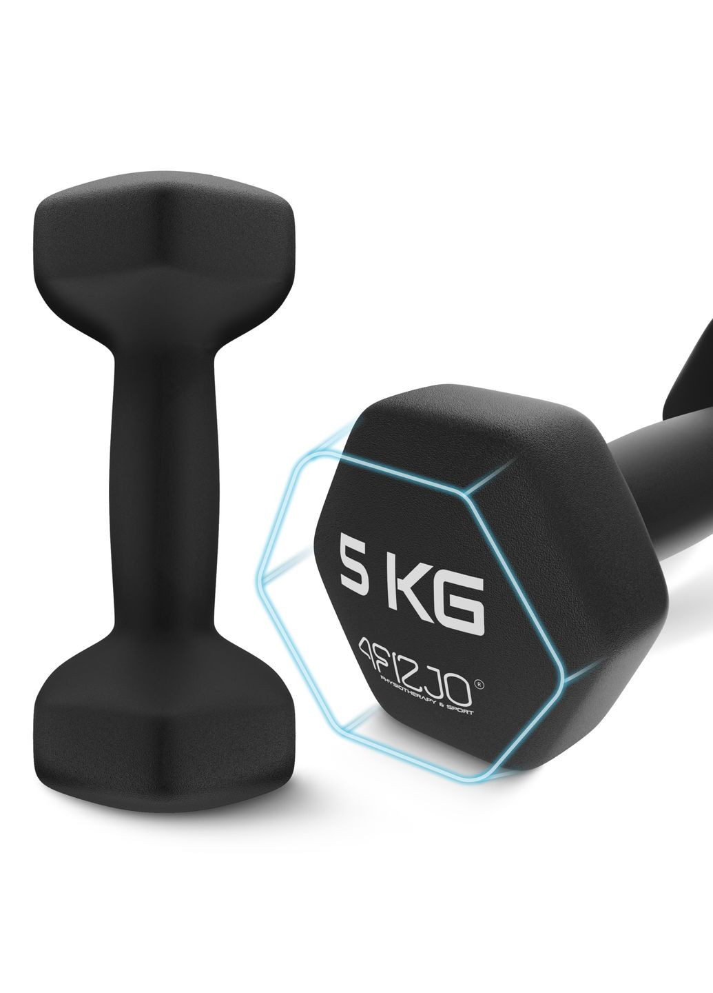 Гантелі вінілові Classic 2 x 5 кг (P-5907739312808) 4FIZJO (303723241)