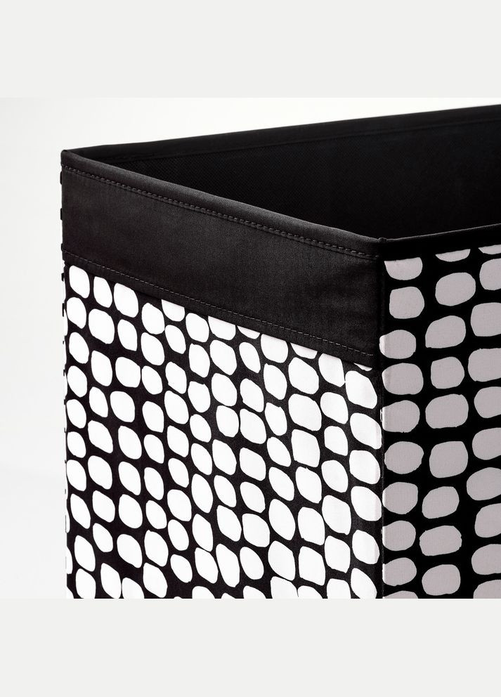 Коробка Ö чорний білий 333833 см IKEA (272149927)