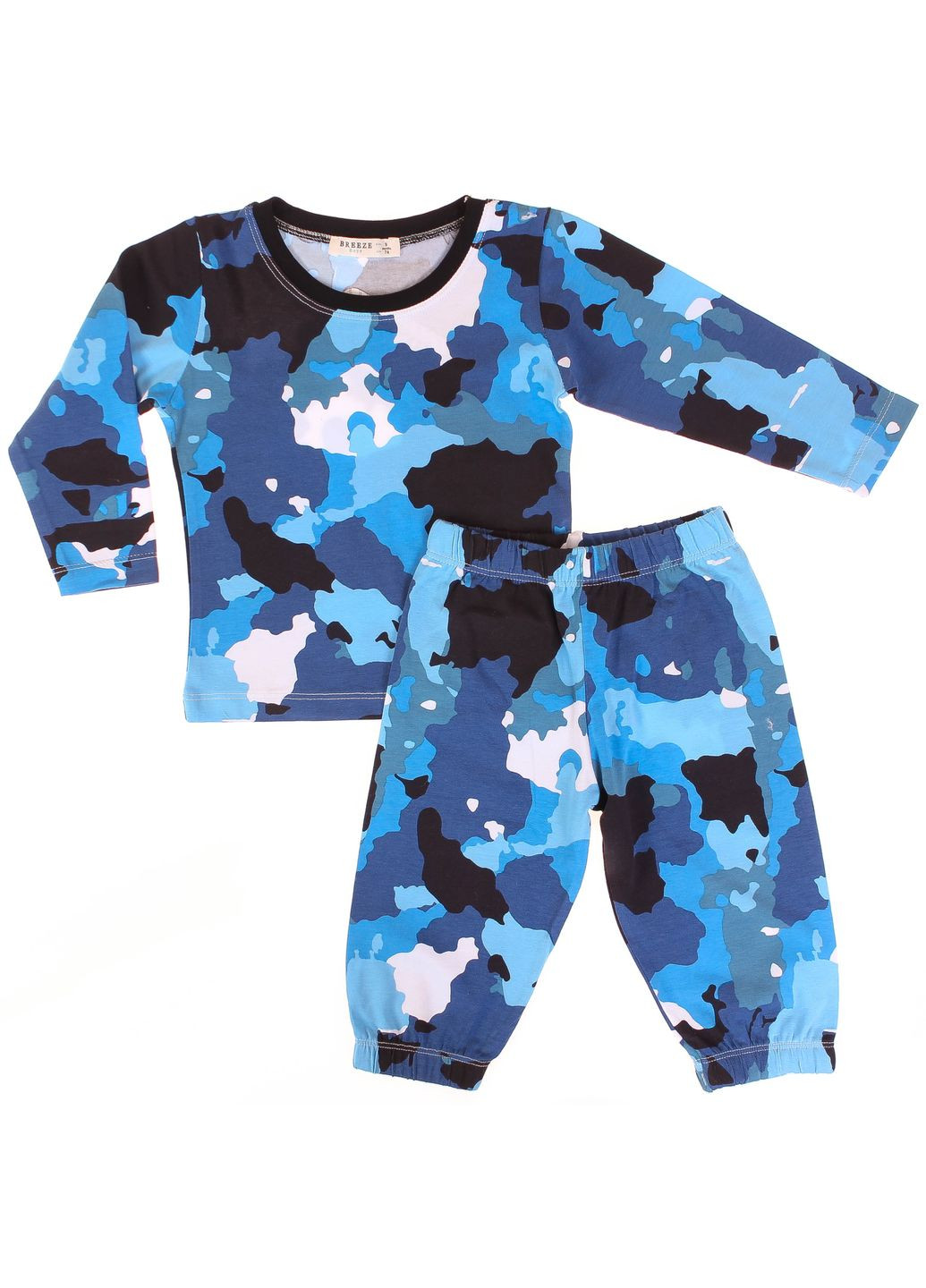 Синя піжама 17828 синій Breeze