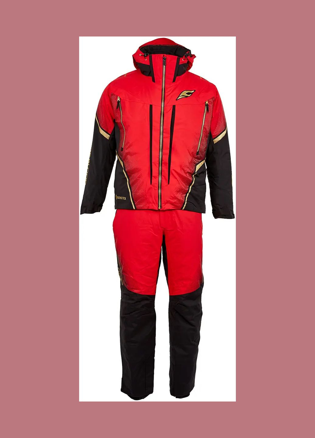 Красный демисезонный костюм nexus warm rain suit gore-tex Shimano