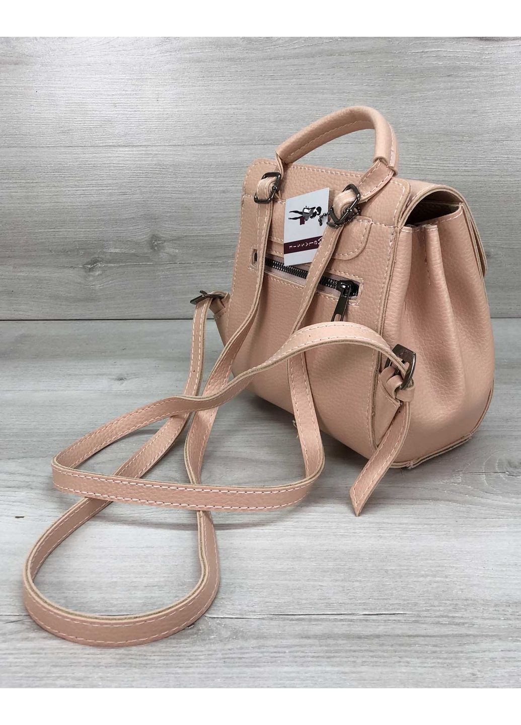 Рюкзак сумка жіночий пудра екошкіра ProDobro (370883228)