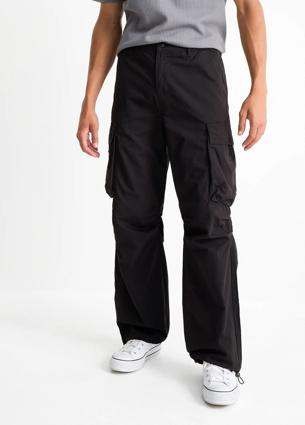 Черные кэжуал демисезонные брюки C&A