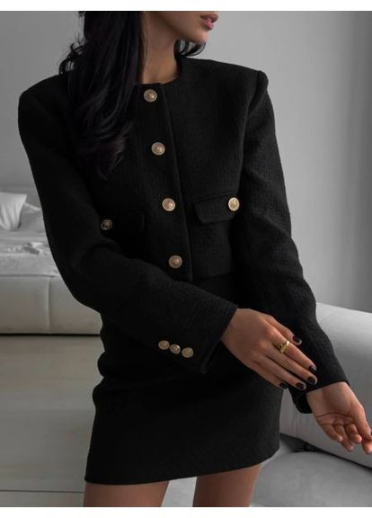 Твидовый костюм (пиджак и юбка), р. (ст. 900BT) No Brand (368864981)