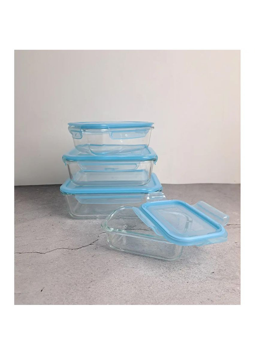 Харчовий контейнер 1500 мл скляний с пластиковою кришкою VT-7615 (127048) Vittora (316592538)