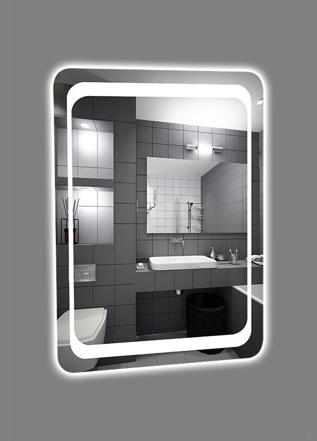 Зеркало Омега с LED подсветкой 55 см ХАСТ (302810483)