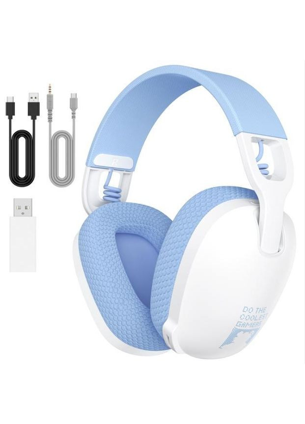 Беспроводные игровые Bluetooth-наушники B2 Геймерская гарнитура с микрофоном White Onikuma (356112225)