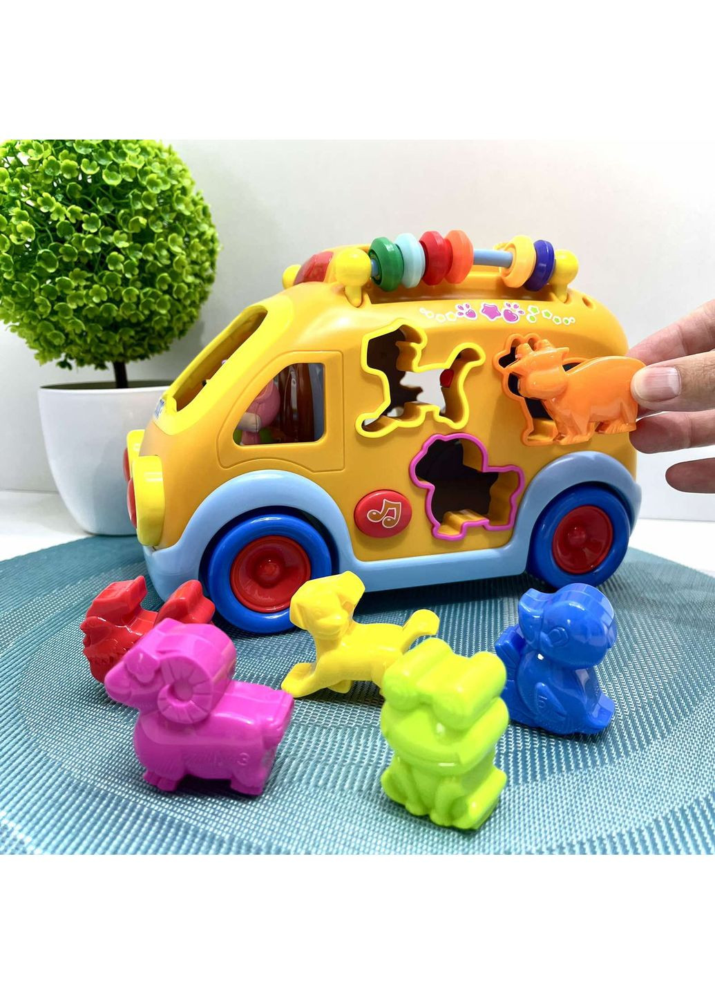 Автобус развивающий музыкальный сортер подсветка (988) Hola (355803921)