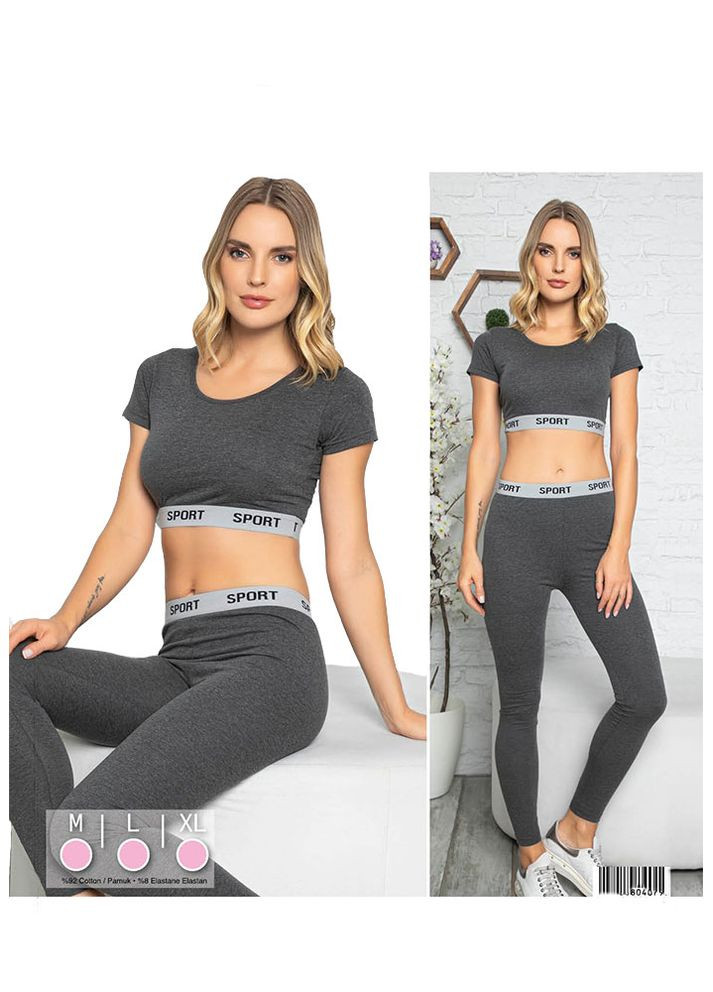 Жіночий комплект лосіни з топіком Isik (322247764)