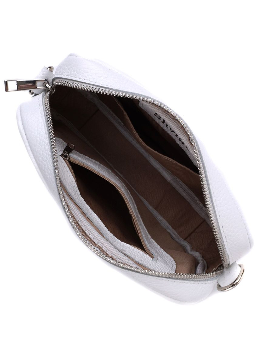 Универсальная классическая сумка кросс-боди из натуральной кожи белая (sku_22840) No Brand (329853280)