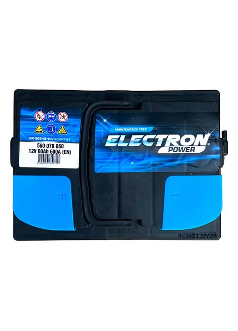 Автомобільний акумулятор POWER 6СТ-60Ah Аз 600А (EN) 560076060 Electron (350920934)