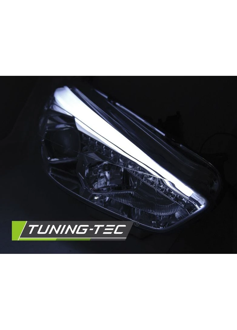 Передні фари Ford III (2015-2018) тюнінговані хром (ЦЕНА ЗА ПАРУ) Tuning-Tec Focus (398174709)