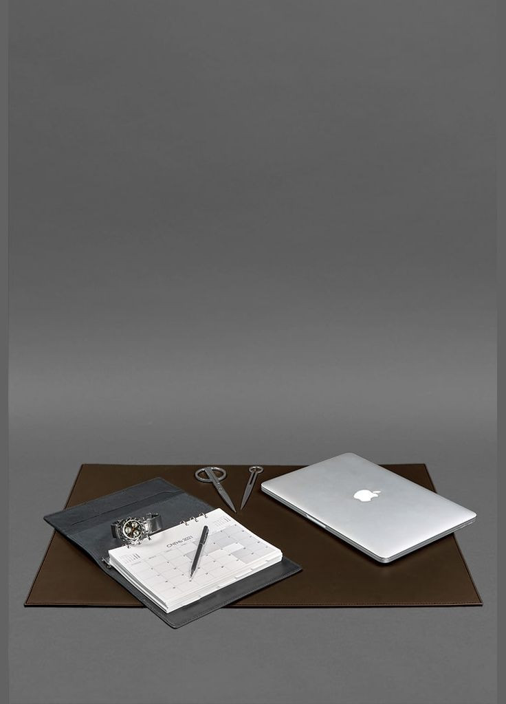 Накладка на стол руководителя - кожаный бювар 1.0 шоколад (A-027159) BlankNote (332212318)