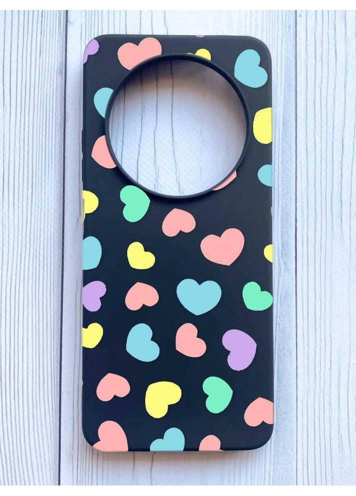 Матовый чехол на Xiaomi Redmi 14C/Poco C75 Сердечка (принт 335) Creative (355388050)