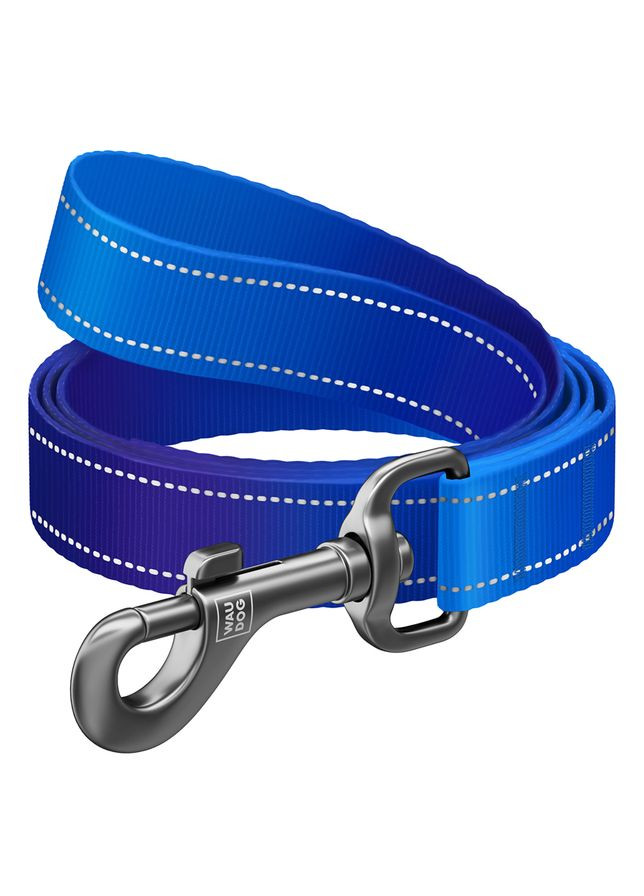 Поводок для собак нейлоновый Nylon Mono светоотражающий, L-XXL, Ш 25 мм, Дл 300 см, WAUDOG (333799728)