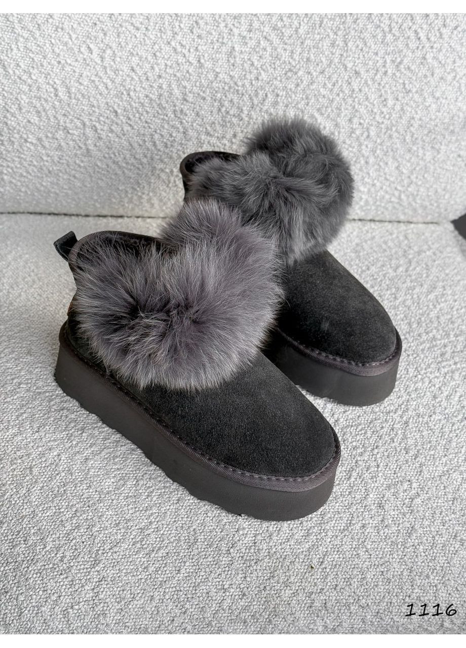 Серые угги No Brand (368556620)