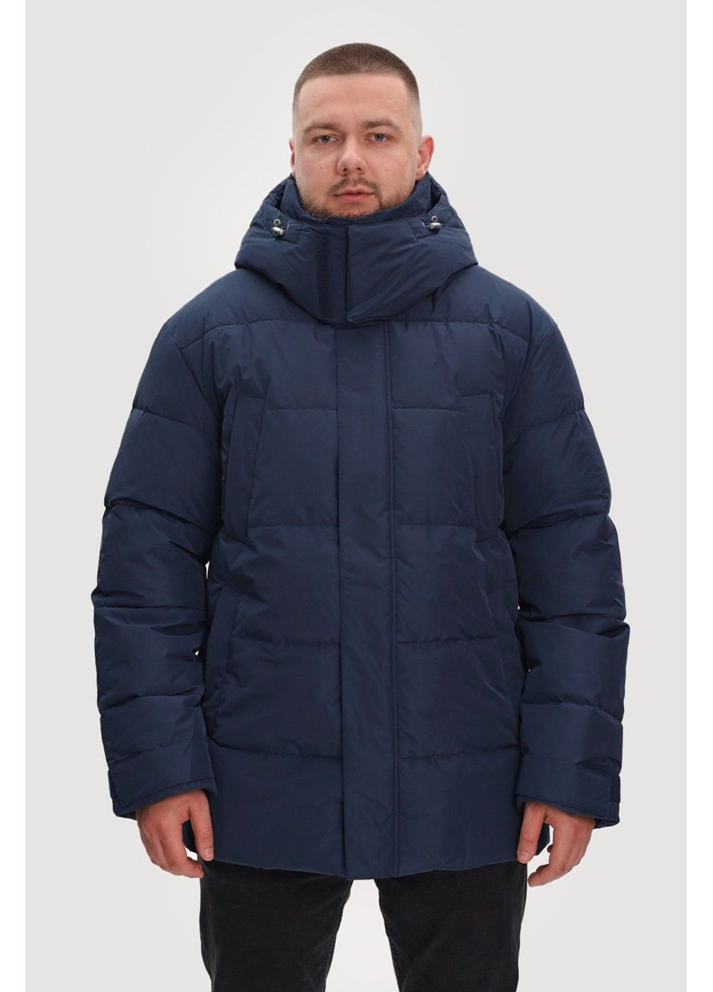 Темно-синий зимний Пуховик Finn Flare