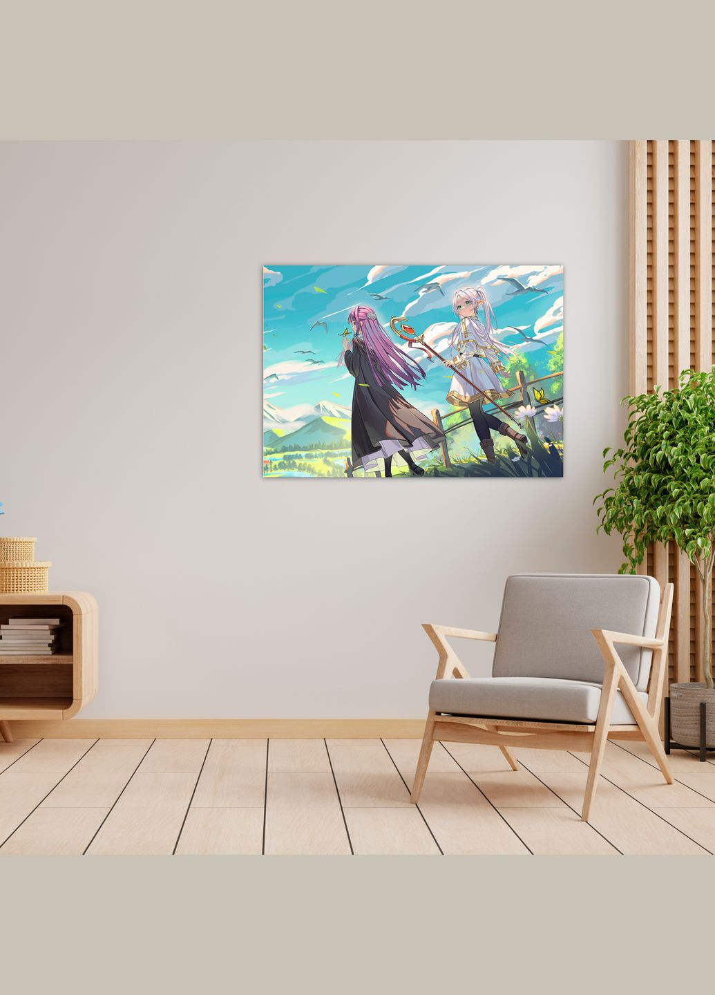 Плакат- с принтом Frieren beyond journey's end. Фрирен провожающая в последний путь. Фрирен. Фрирен А2 Кавун постер (316208915)