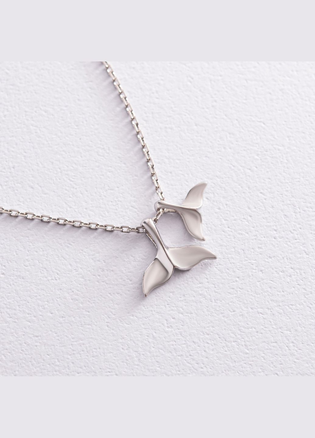 Срібне кольє Хвіст кита 181057 40 Oniks (264644230)