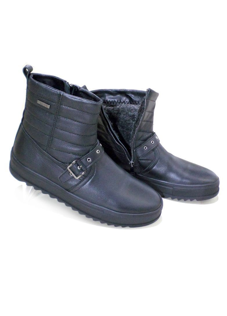 Черевики чоловічі зимові чорні з натуральної шкіри. Fashion (370072616)